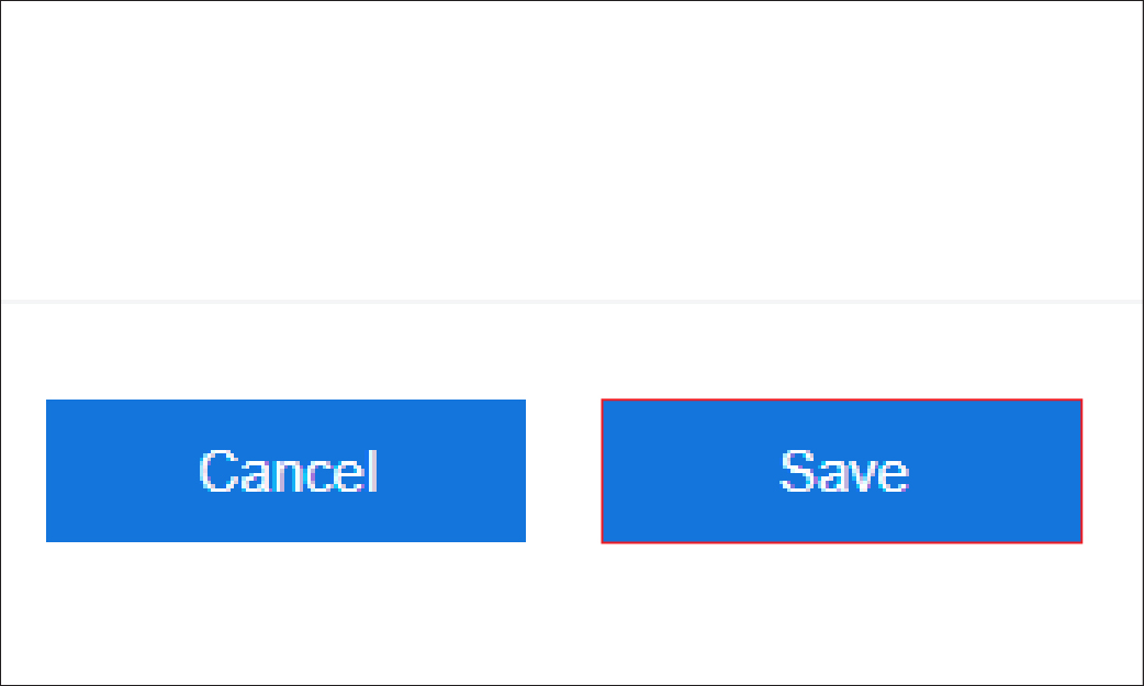 Screenshot of the Save button
