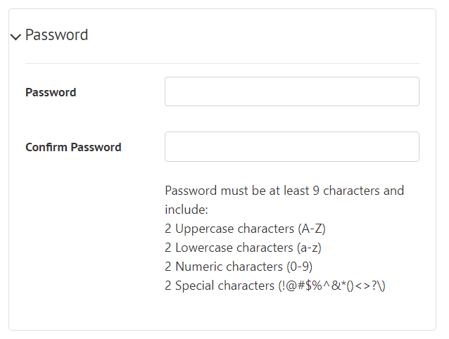 Step 4: Create a password