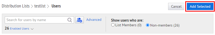Step 8: Click Add Selected