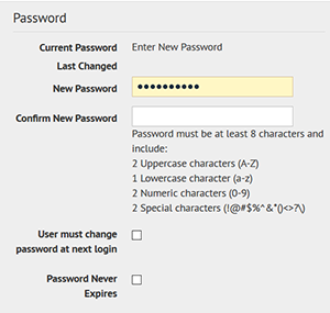 Step 5: Choose password settings