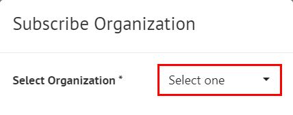 Step 4: Select an organization