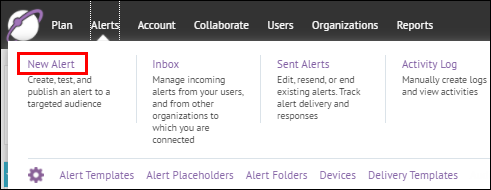 Step 2: Click New Alert