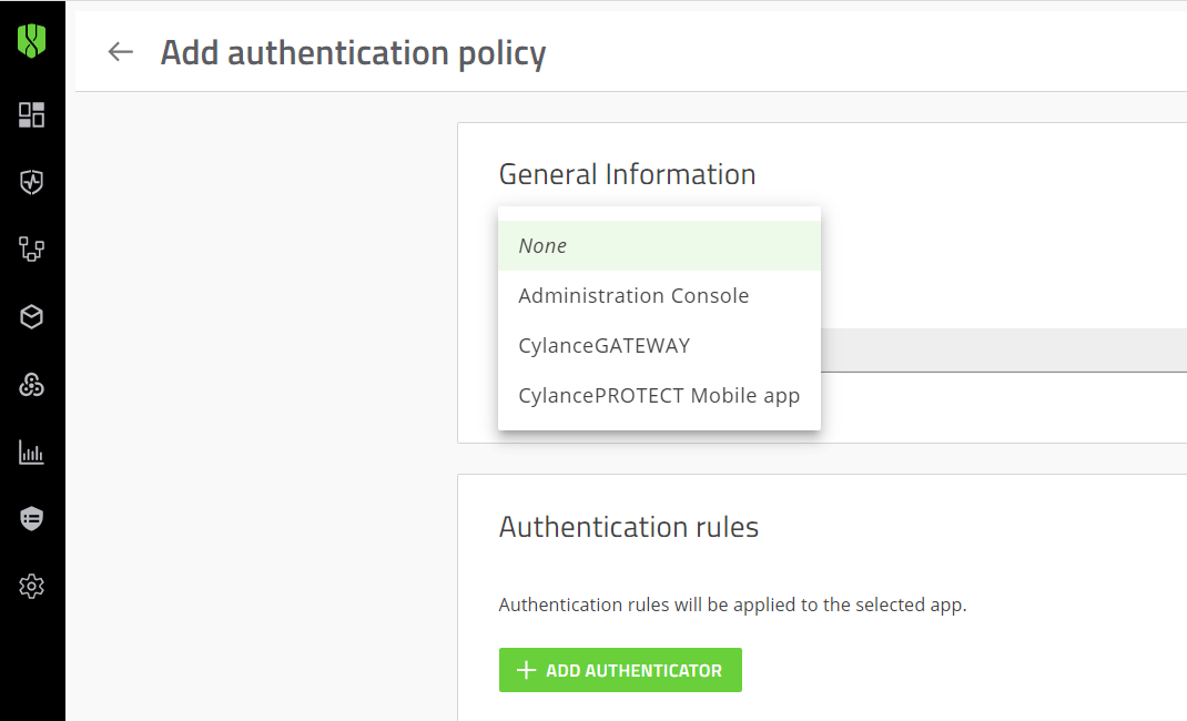 Authentication policy for your tenant