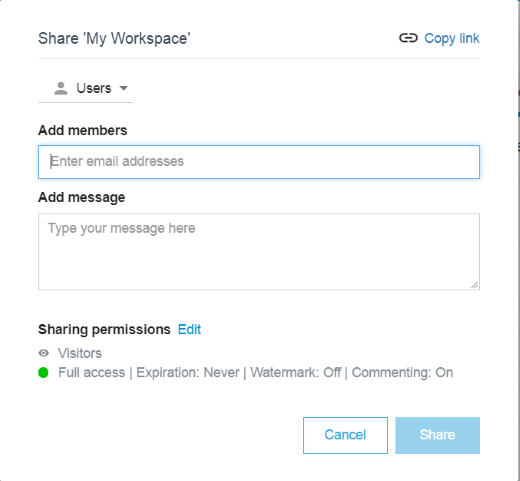 Share Workspace