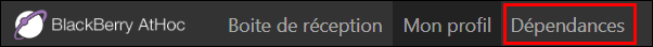 Étape 1 : Cliquez sur Dépendances