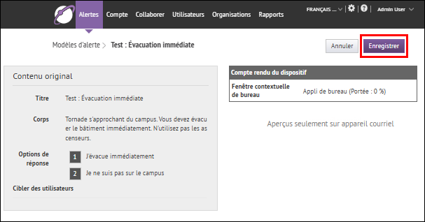 Étape 11 : Cliquez sur Enregistrer