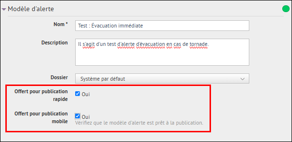 Étape 6 : Sélectionnez Publication rapide et publication mobile