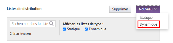 Étape 4 : Cliquez sur Dynamique
