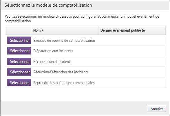 Étape 3 : Sélectionnez un modèle