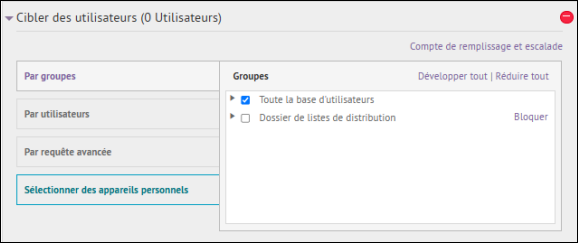 Étape 8 : Choisissez qui recevra l'alerte