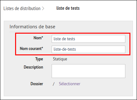 Étape 5 : Saisissez les informations de base