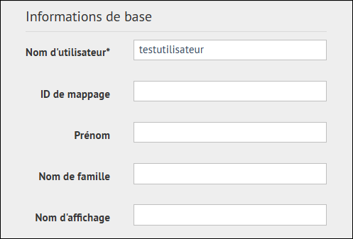 Étape 4 : Saisissez les informations de base