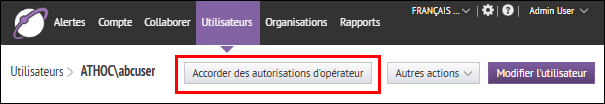 Étape 3 : Accorder les autorisations d'opérateur