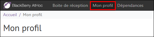 Étape 1 : Cliquez sur Mon profil