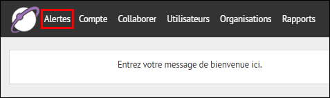 Étape 1 : Cliquez sur Alertes