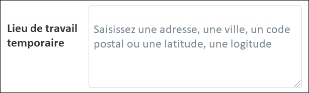 Étape 7 : Saisissez une adresse