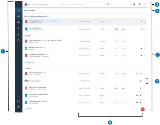 Page d'accueil de l'application Web