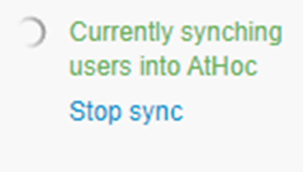 Stop a user sync