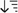 the descending arrow